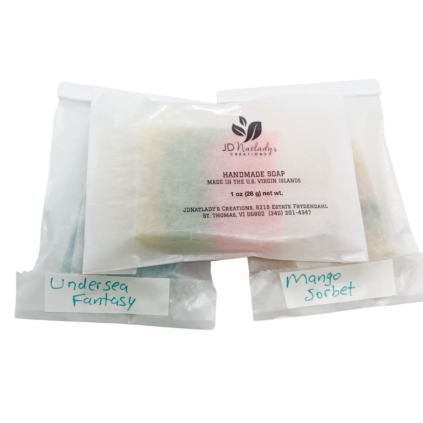 sample of handmade soap at JDNatlady's Creations