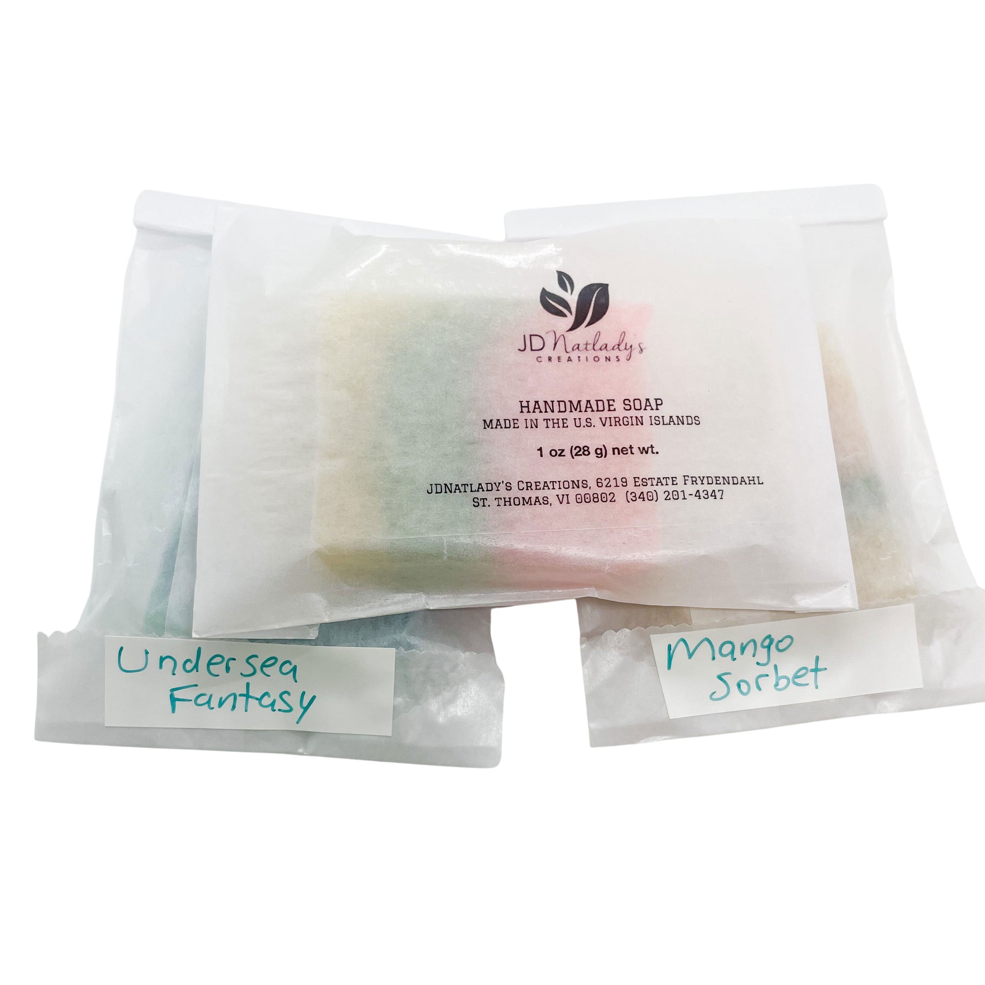 sample of handmade soap at JDNatlady's Creations