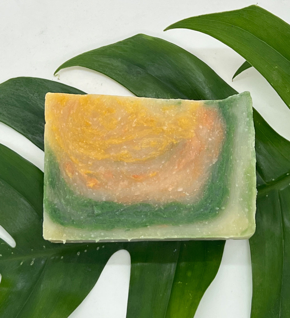 mango sorbet rustic style hot process soap by JDNatlady's Creations