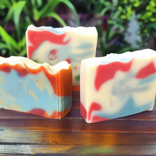 summer scented handmade soap bars