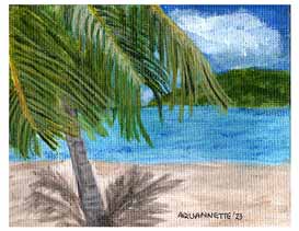 Palm Tree Art Greeting Cards